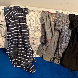 Stylish Clothing Bundle in Black, Gray, and Blue